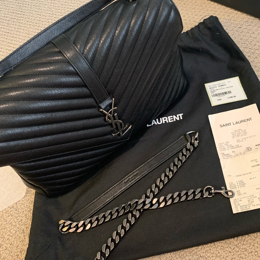 Brand new YSL large college bag